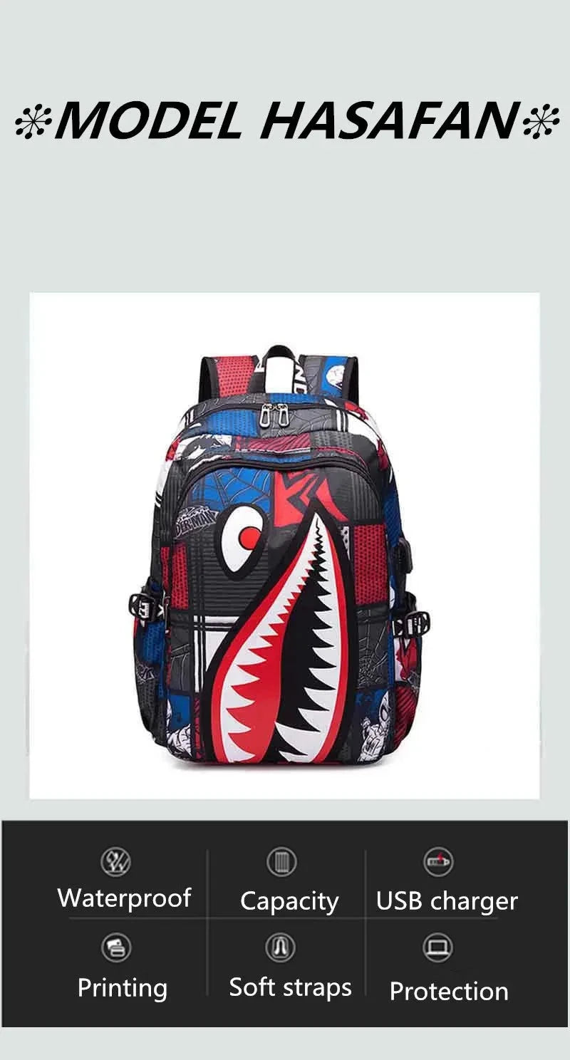 Anti-theft Backpack Men Waterproof Rucksack Backpacks for Women of Fabric Casual Travel Backpack Senior School Student Schoolbag exovai.com