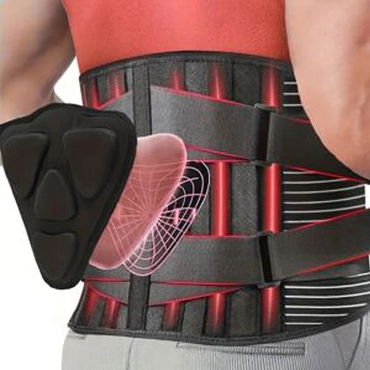 1PC Back Brace for Lower Back Pain Relief - Breathable Lumbar Support Belt with Pad for Herniated Disc, Sciatica - Adjustable Ba exovai.com