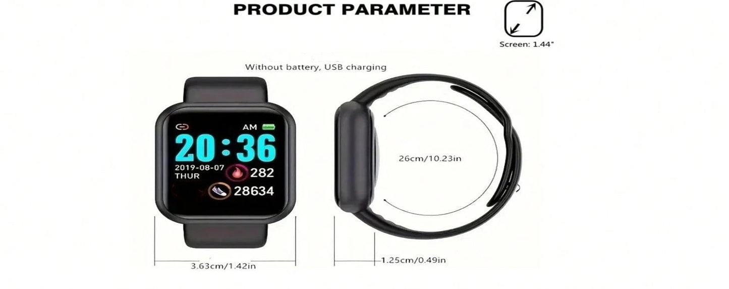 Smart Watch For Men Women Wristwatch Bluetooth Connect Phone Music Player Fitness Sport Bracelet Health Monitor Digital Watches exovai.com