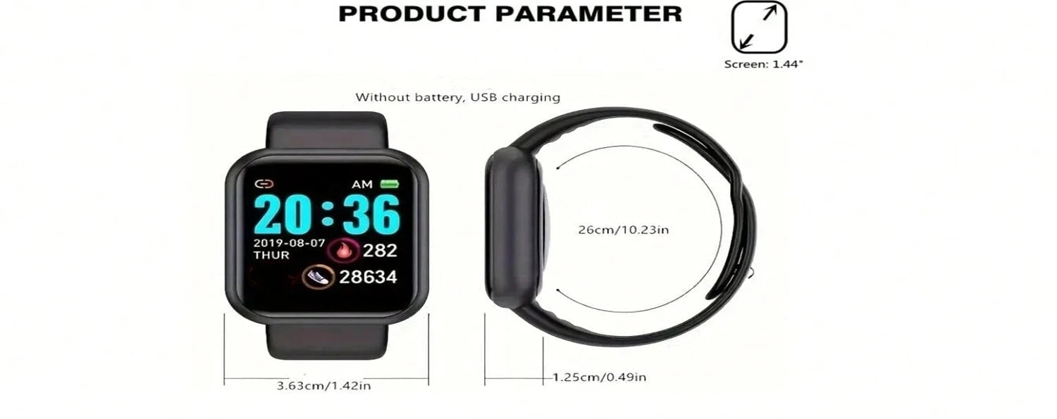 Smart Watch For Men Women Wristwatch Bluetooth Connect Phone Music Player Fitness Sport Bracelet Health Monitor Digital Watches exovai.com