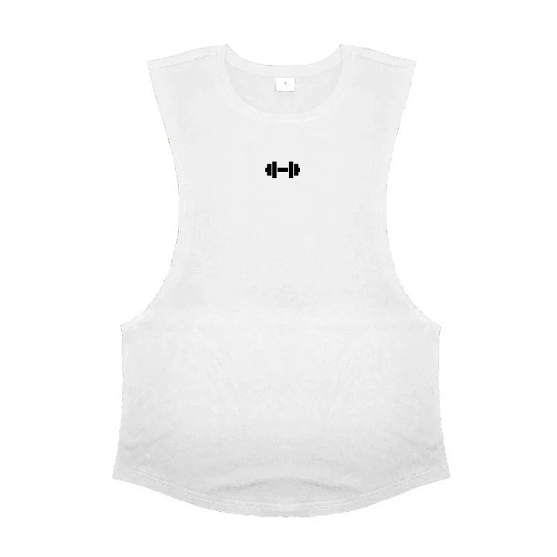 Summer Open Sides Cut Off Gym Clothing Fitness Mens Sleeveless T-shirts Dropped Armholes Bodybuilding Tank Tops Workout Vest exovai.com