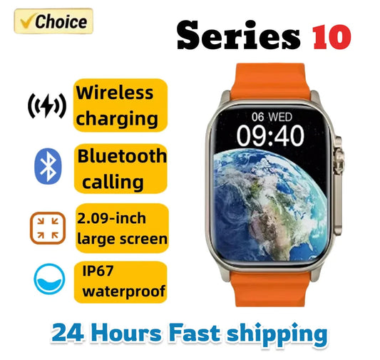 2025 New Smart Watch Series 10 Screen Bluetooth Call Heart Rate Blood Pressure GPS Smartwatch for Android IOS Sports Watch exovai.com