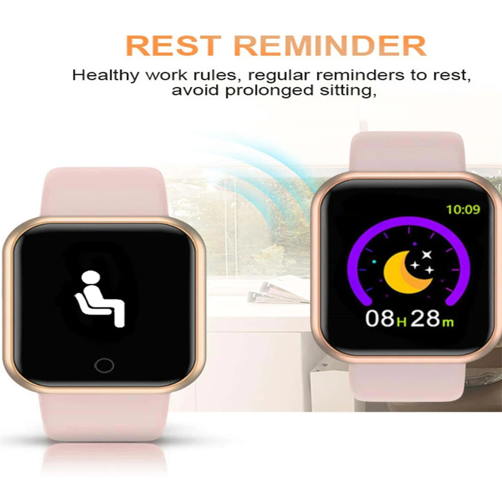 Smart Watch For Men Women Wristwatch Bluetooth Connect Phone Music Player Fitness Sport Bracelet Health Monitor Digital Watches exovai.com
