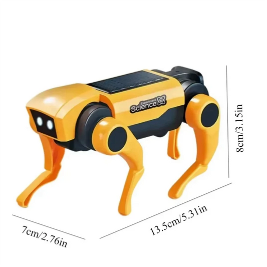 N84R Robot Solar Electric Mechanical Smart Dog Children's Educational Assembly  Smart Robot  Gift exovai.com