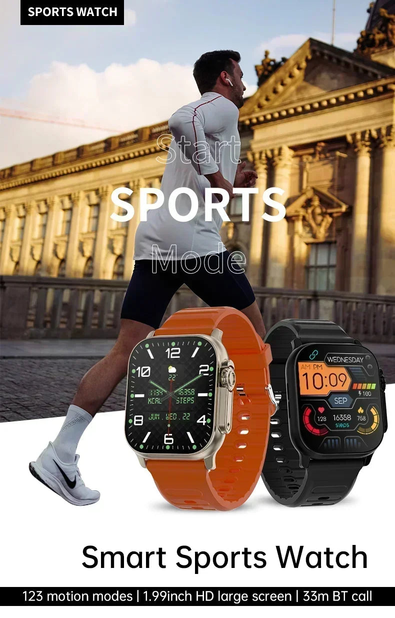 2025 New Smart Watch Series 10 Screen Bluetooth Call Heart Rate Blood Pressure GPS Smartwatch for Android IOS Sports Watch exovai.com