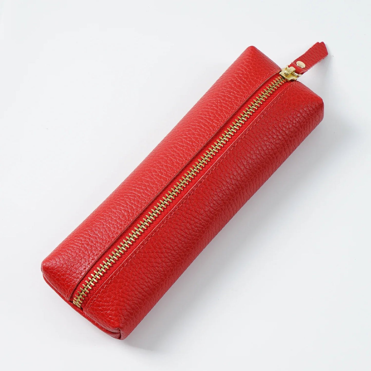 Custom Name Cow Leather Pencil Case Luxury Zipper Business Office Storage Bag Student Pen Bag Personalized Cosmetic Bags Gift exovai.com
