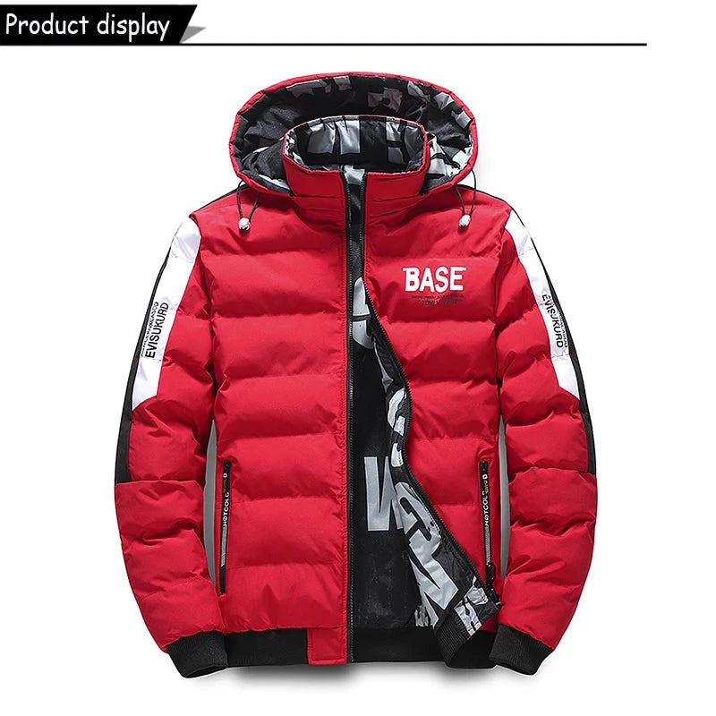 Winter Men Outdoor Windbreak Brand Removable Hooded Jacket Men Windbreak Thick Warm Casual Fashion Parka Jacket Coat Male Hots exovai.com