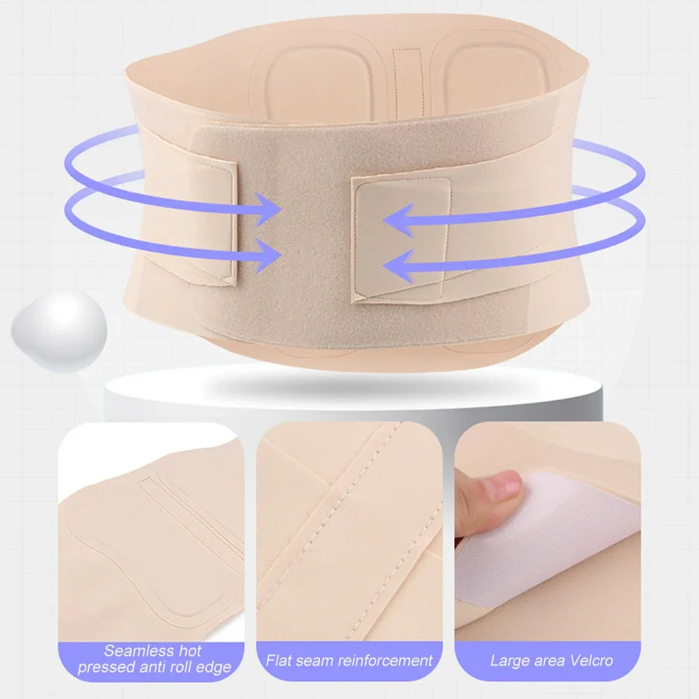 Adjustable Ultra Thin Back Lumbar Support Belt Medical Waist Orthopedic Brace Spine Relaxed Decompression Anti-skid Breathable exovai.com