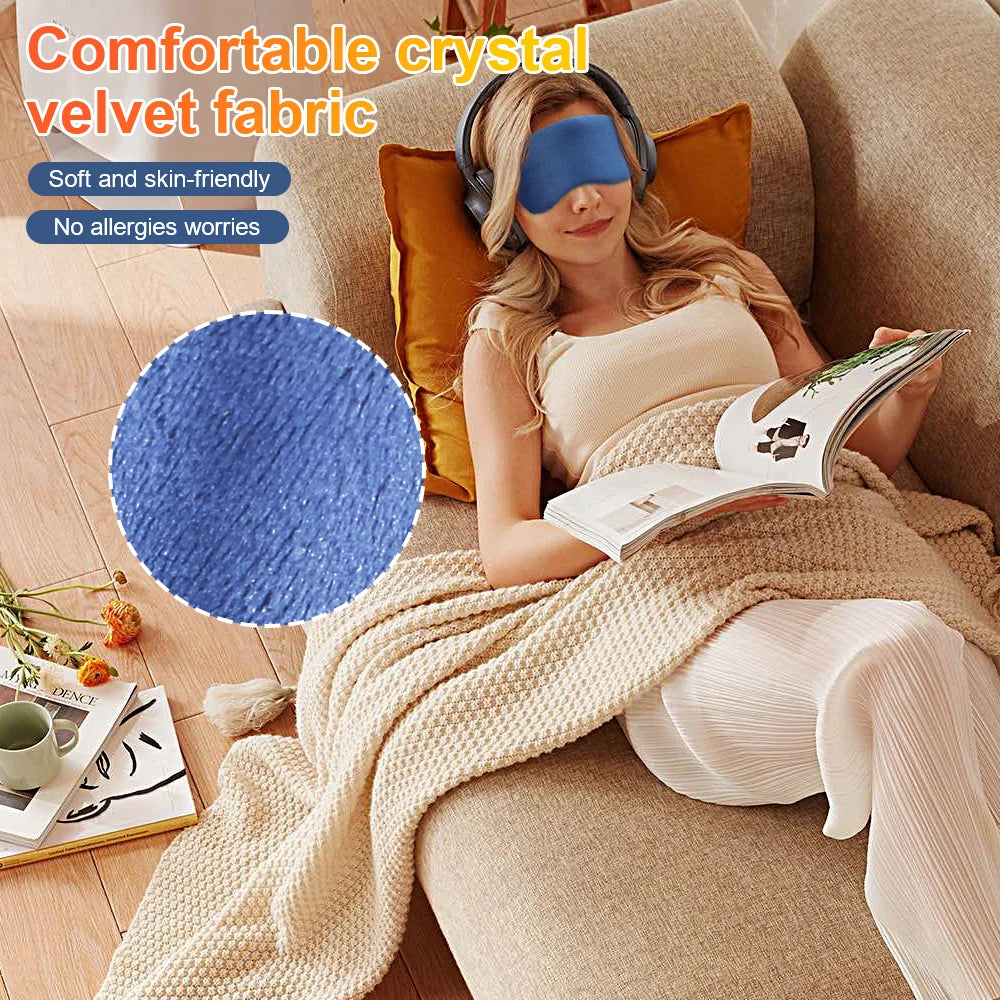 Infrared Hot Compress Eye Massager Relief Fatigue Reduce Dark Circles Eye Bags Timing Sleep Shading Electric Heating Eye Mask exovai.com