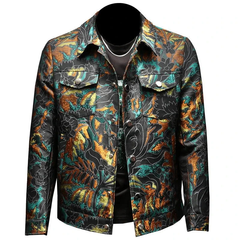 High Quality Jacquard Jacket Men Luxury Embroidery Bomber Jacket Fashion Casual Business Outwear Coats Men Clothing 2025 Spring exovai.com
