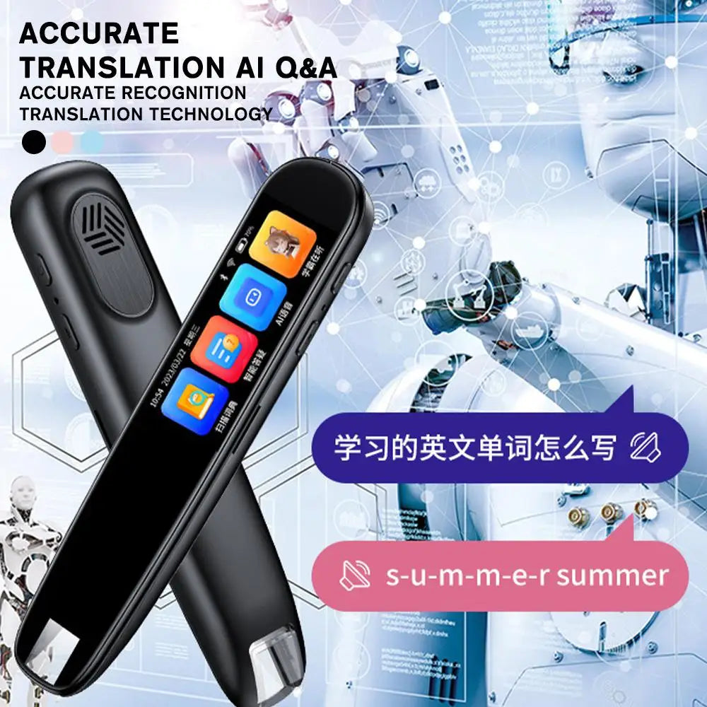 Offline Translation Pen For Teacher Student Dictionary English Intelligent Scanning Point Reading 123 Languages Translator Pen exovai.com