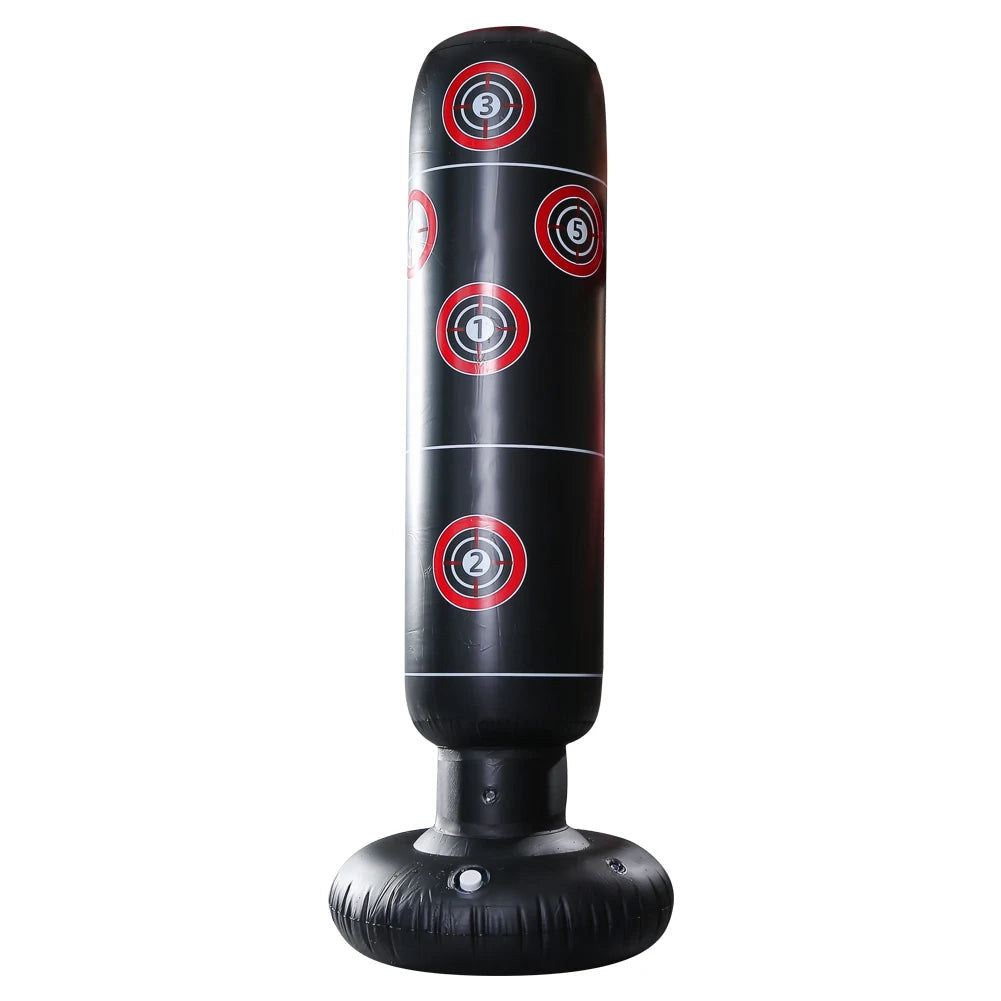 Inflatable Boxing Bag  PVC Material Kickboxing Bag Freestanding with Instant Bounce Back Movement for Adults and Children exovai.com