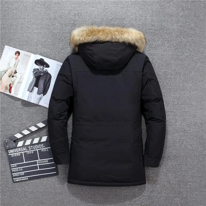 New Down Jacket Fashion 90% Duck Down Hardshell Ski Anti-Cold Parka Casual Daily Style Autumn Winter Puffer Coat exovai.com