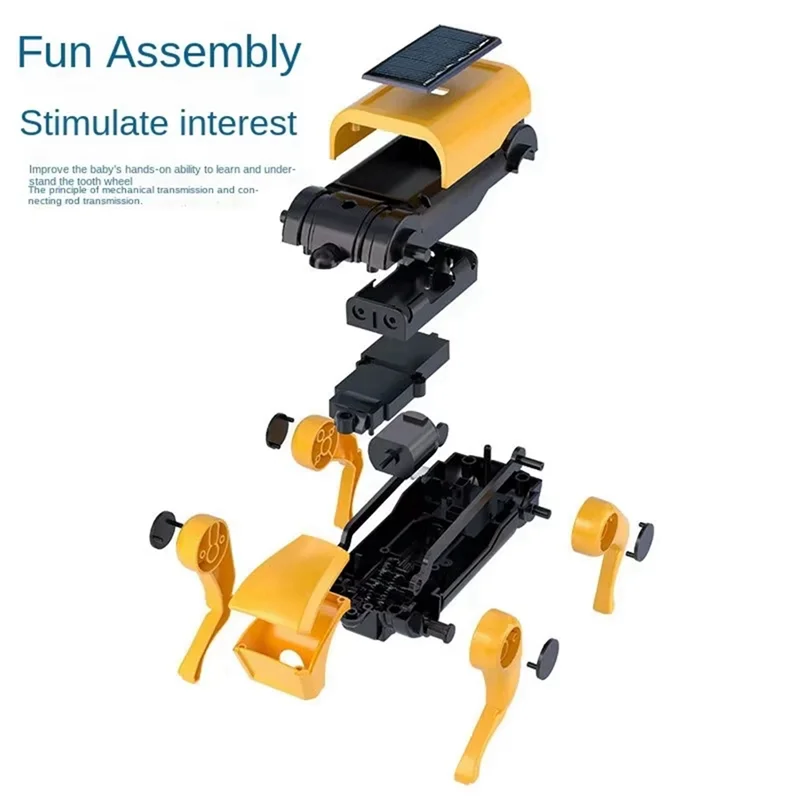 N84R Robot Solar Electric Mechanical Smart Dog Children's Educational Assembly  Smart Robot  Gift exovai.com