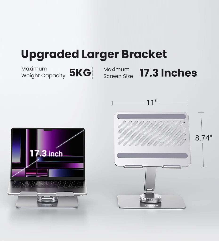UGREEN Laptop Stand For Macbook Air Pro Laptop Support Macbook Pro Aluminum Vertical Notebook Stand Tablet Stand Laptop Holder exovai.com