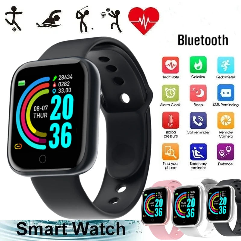 Smart Watch For Men Women Wristwatch Bluetooth Connect Phone Music Player Fitness Sport Bracelet Health Monitor Digital Watches exovai.com