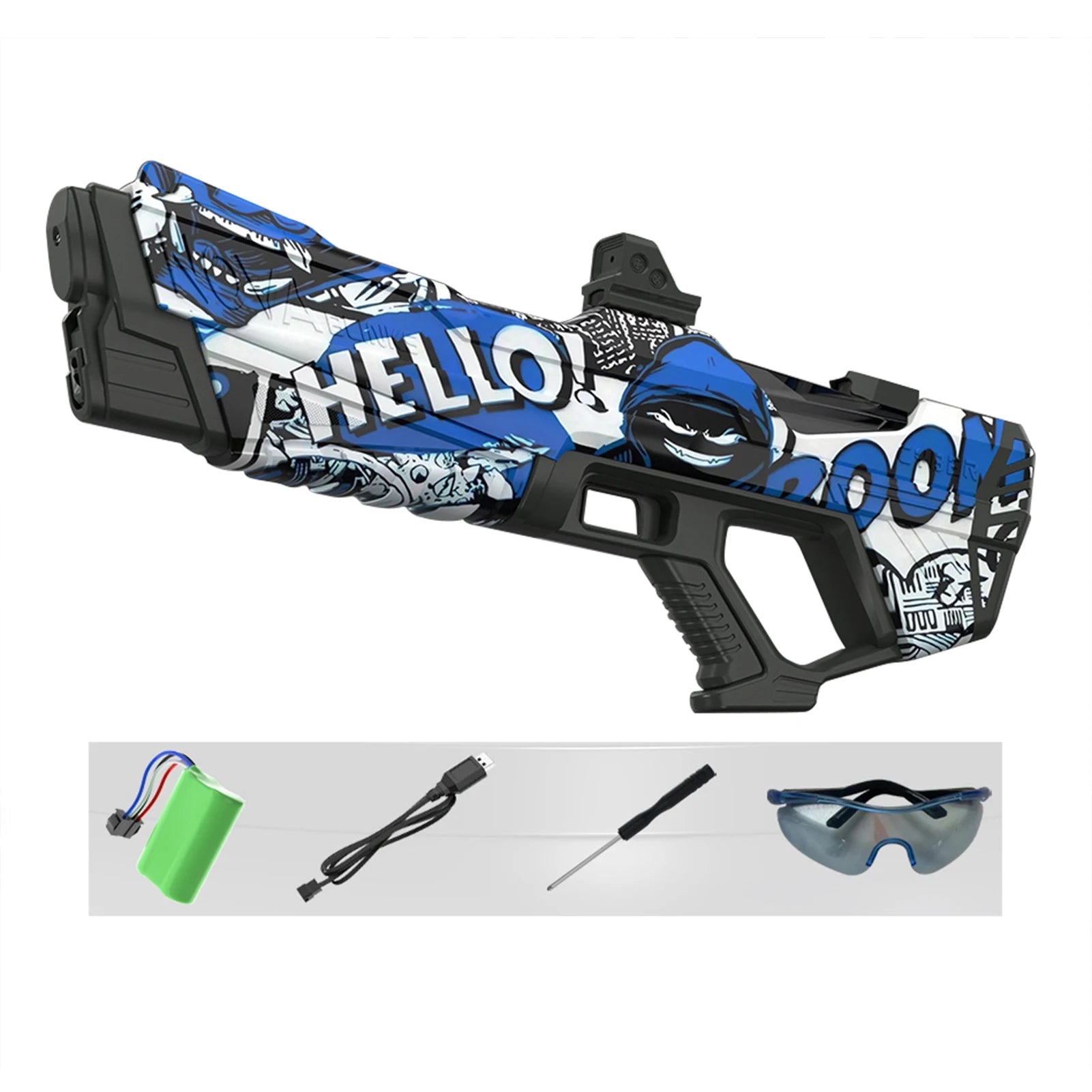 Automatic Electric Water Gun Auto Suction Water Guns for Adult Kids Battery Powered Squirt Blaster Summer Pool Beach Outdoor Toy exovai.com