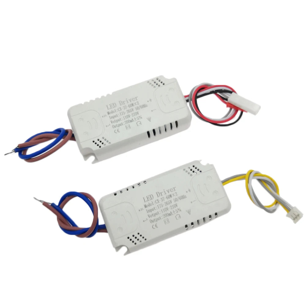 8W-160W LED Driver 3 color Adapter For LED Lighting AC220V Non-Isolating Transformer For Ceiling Light Chandelier Replacement exovai.com