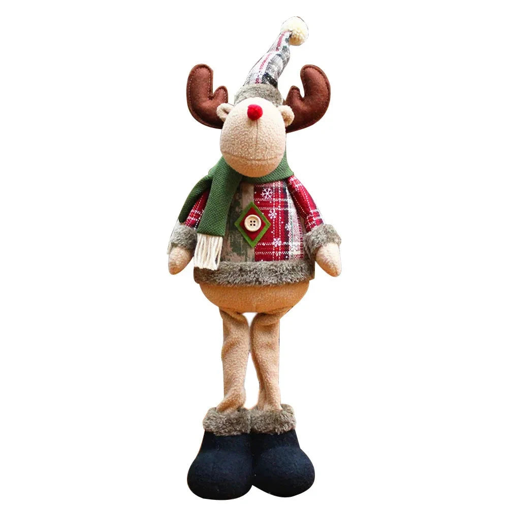 Christmas Decoration Doll Xmas Santa Elk Snowman 18" Soft Flannel Ornaments Home Festive Party Xmas Tree Exquisite Decor Gift exovai.com