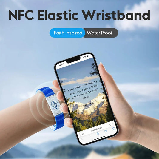 HENNCER Bible verse bracelets Christian Bracelet Wristbands With NFC Music Inspirational Daily Bible Verse Bracelets Gifts exovai.com