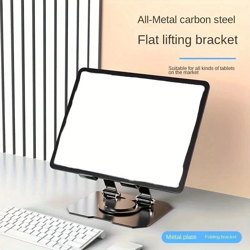360° Rotatable Tablet Stand Adjustable Foldable Desktop Stand Holder Compatible For Lazy Folding Tablet Stand exovai.com