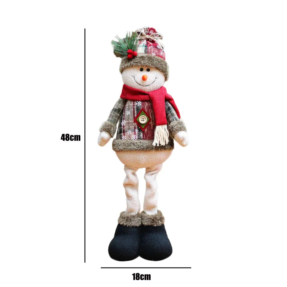 Christmas Decoration Doll Xmas Santa Elk Snowman 18" Soft Flannel Ornaments Home Festive Party Xmas Tree Exquisite Decor Gift exovai.com