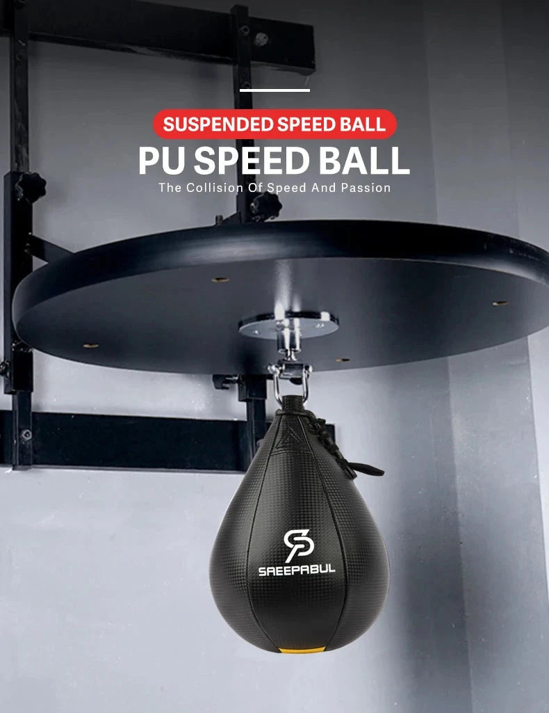 Free Shipping Boxing Speed Ball Set Fitness Boxing Pear Speed Ball Reflex Inflate Punching Speed Bag Training Ball Accessory exovai.com