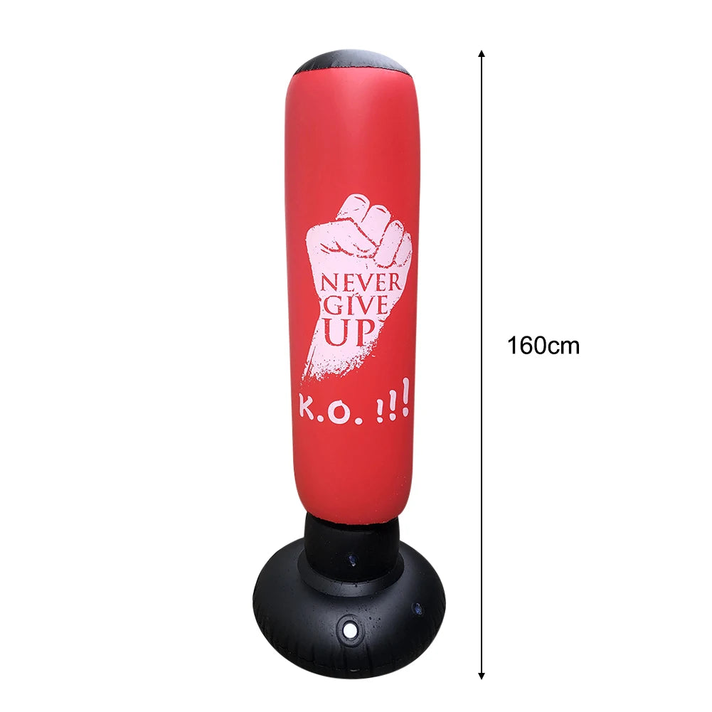 Inflatable Punching Boxing Bag Fitness Training Boxing Sack PVC Sports Fight Column Toy Kids Boxing Fight Pressure Sandbag exovai.com
