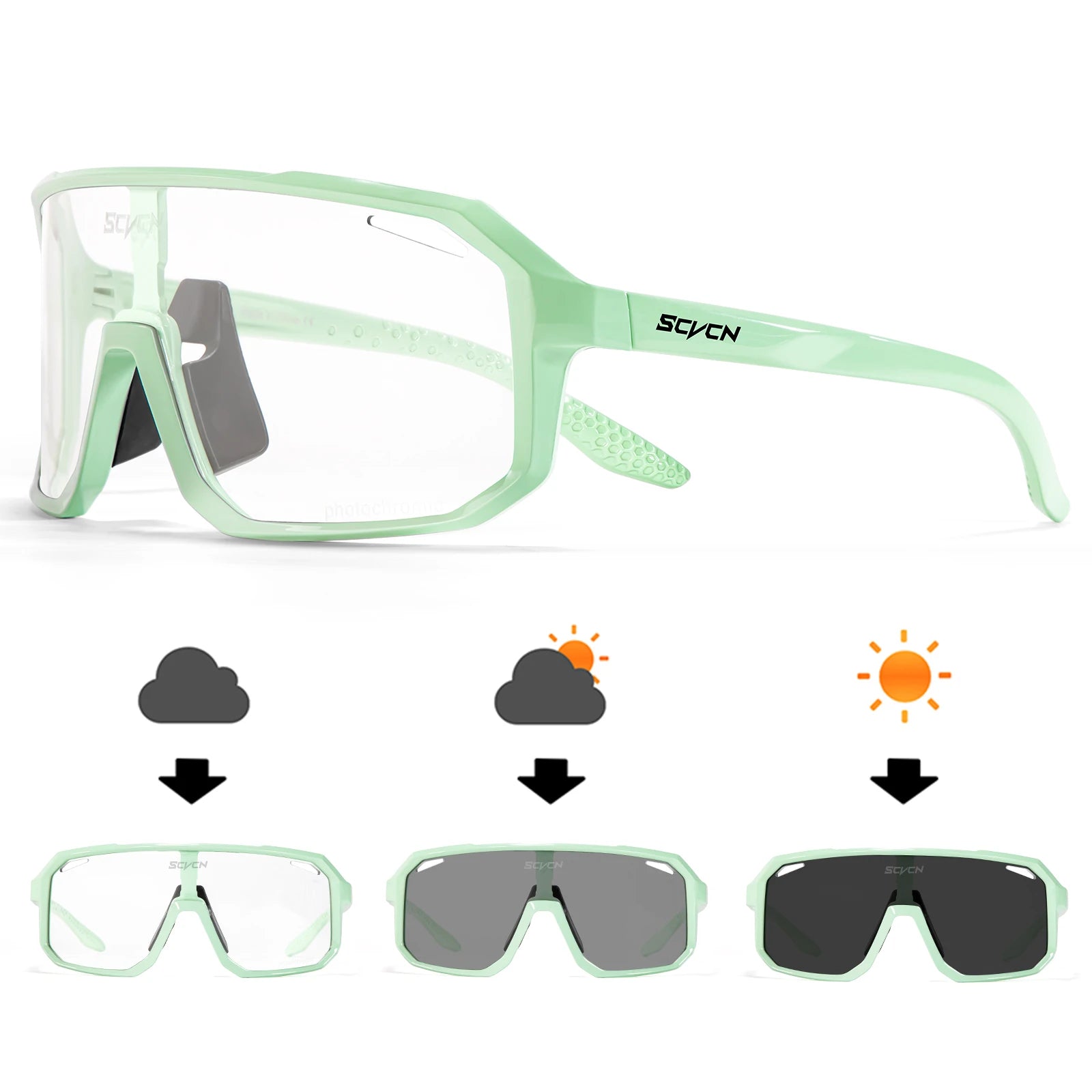 SCVCN New Cycling Glasses Bike Sunglasses Men UV400 Eyewear Outdoor Sports MTB Goggles Bicycle Women Riding Hiking Sunglasses exovai.com