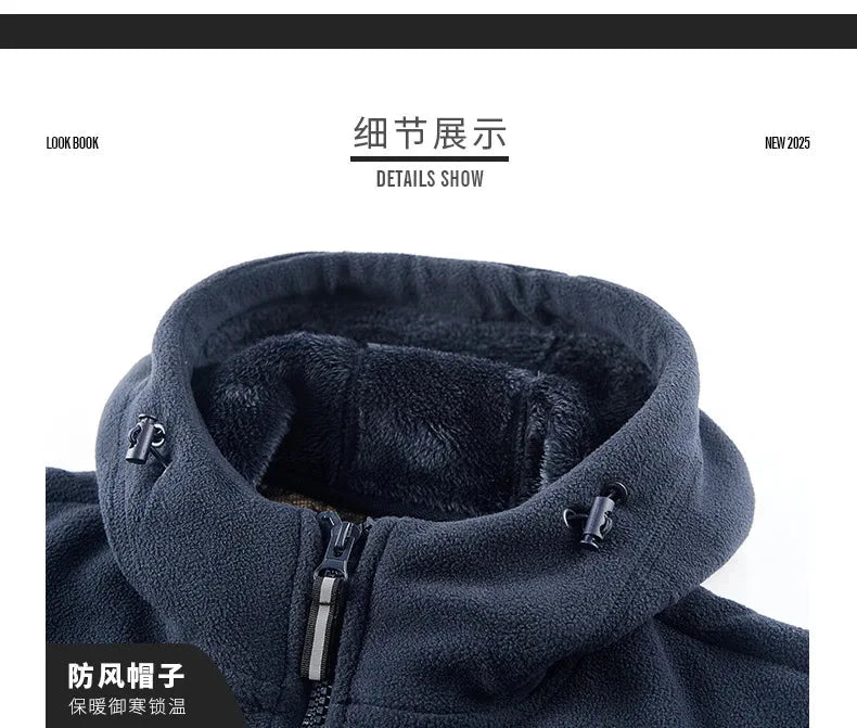 Winter New Fashion Trend Retro Sports Thick Warm Lamb Wool Jacket Men's Casual Loose Comfortable High-Quality Plus Size Jacket exovai.com