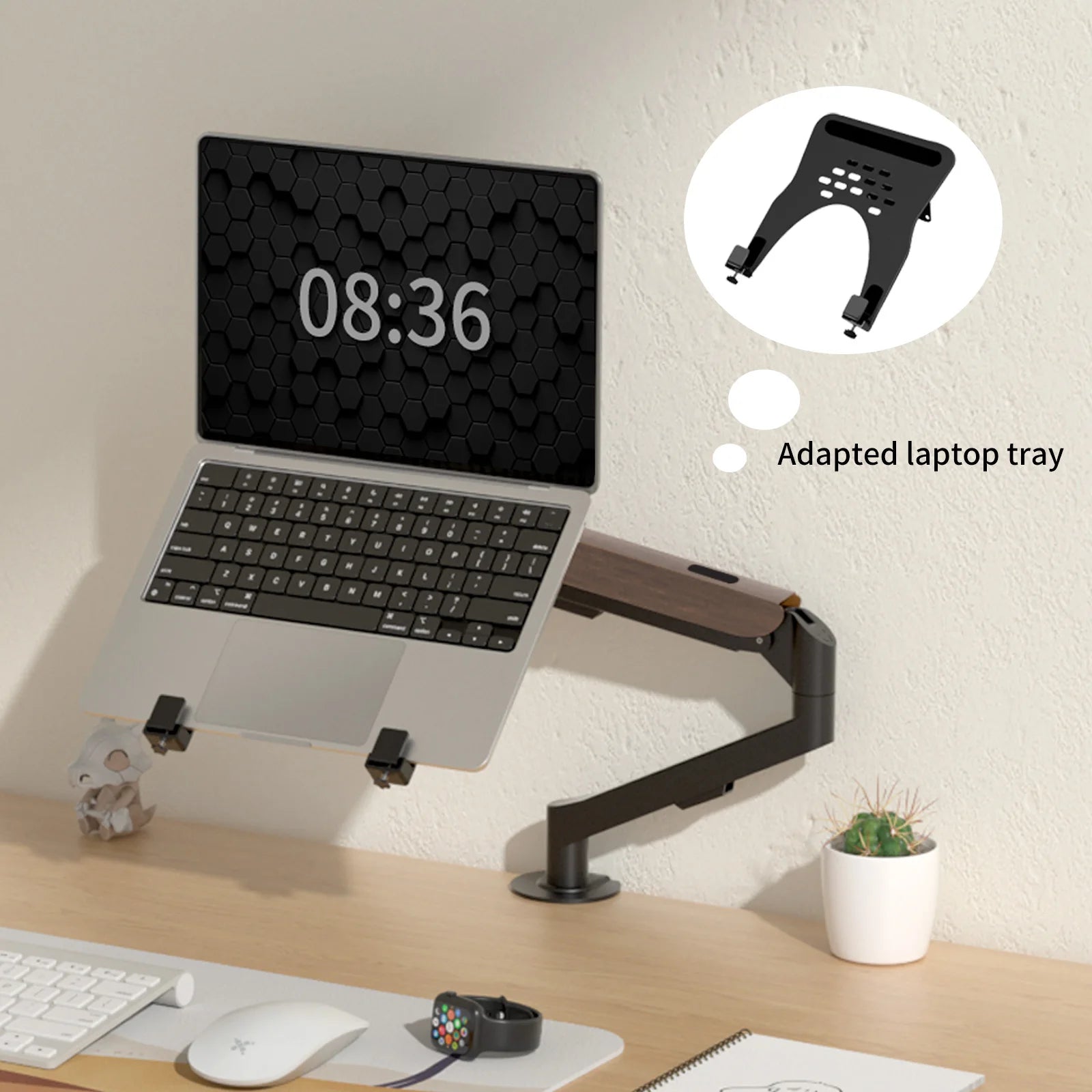HILLPORT 17-34" Desktop Monitor Arm Holder Gas Spring Full Motion Mount Strut LCD LED TV Bracket Stand PC Soport Support M5 exovai.com