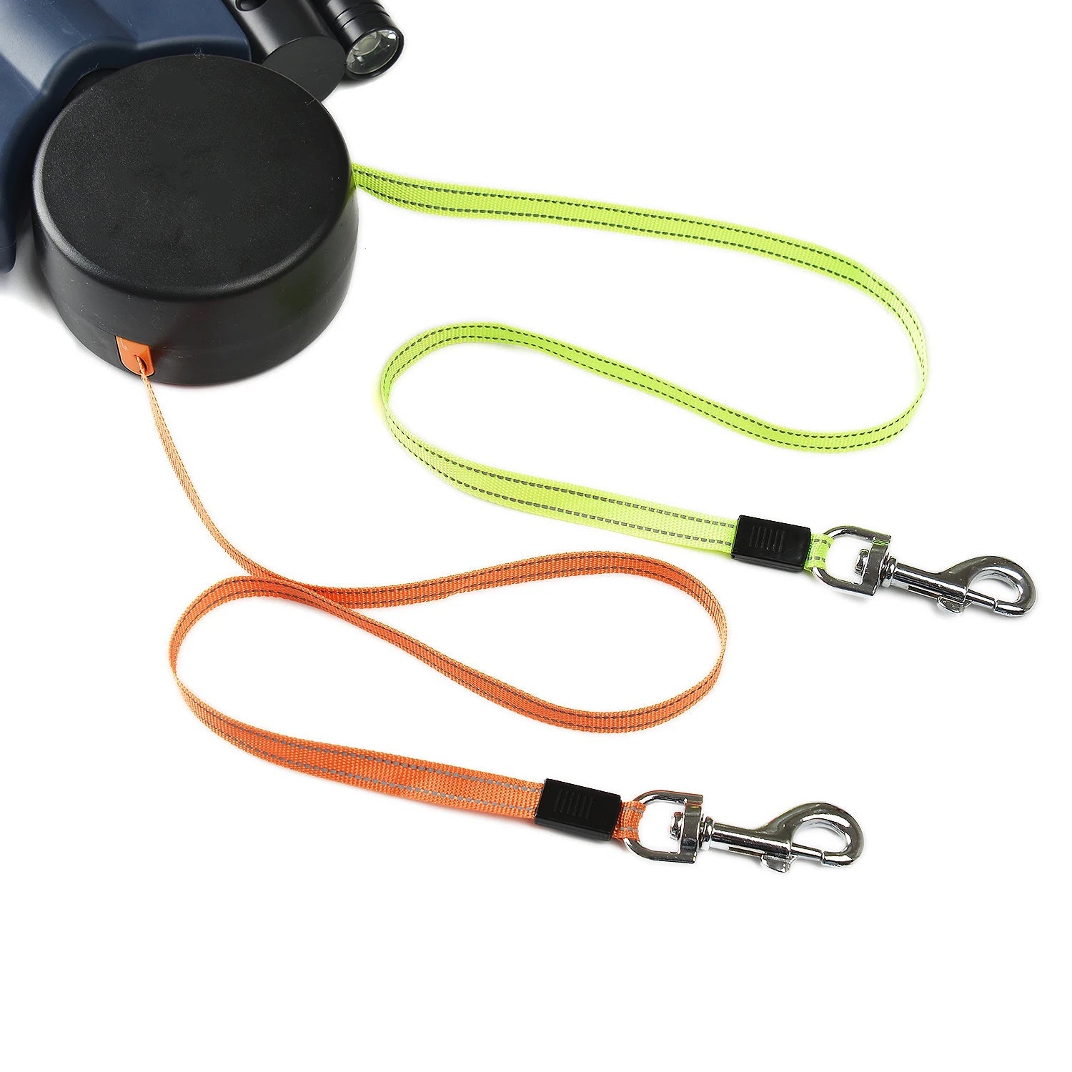 3m Retractable Dog Leash For Small Dogs Reflective Dual Pet Leash Lead 360 Swivel No Tangle Double Dog Walking Leash With Lights exovai.com