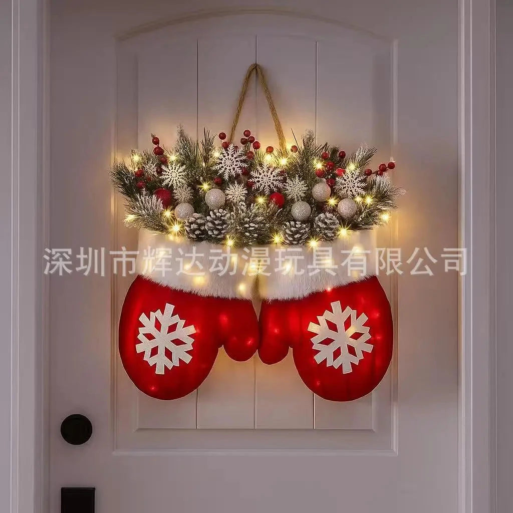 Christmas crutches, candies, lollipops, elderly people's gloves, hats, small ornaments, decorations, decorations, props exovai.com