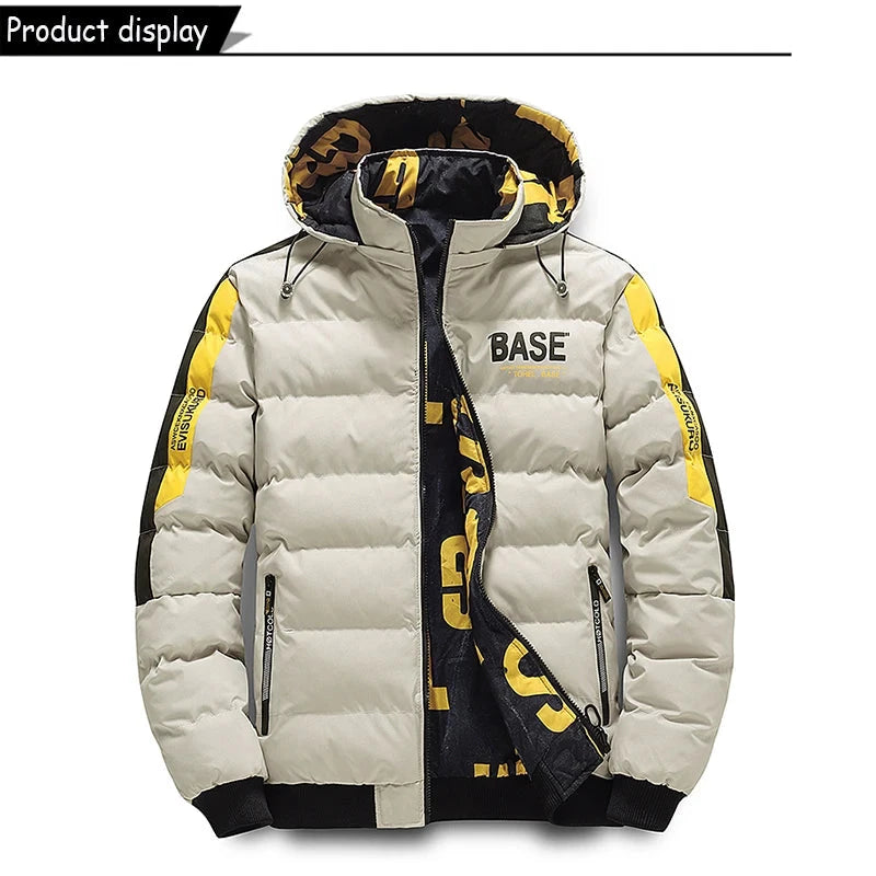 Winter Men Outdoor Windbreak Brand Removable Hooded Jacket Men Windbreak Thick Warm Casual Fashion Parka Jacket Coat Male Hots exovai.com