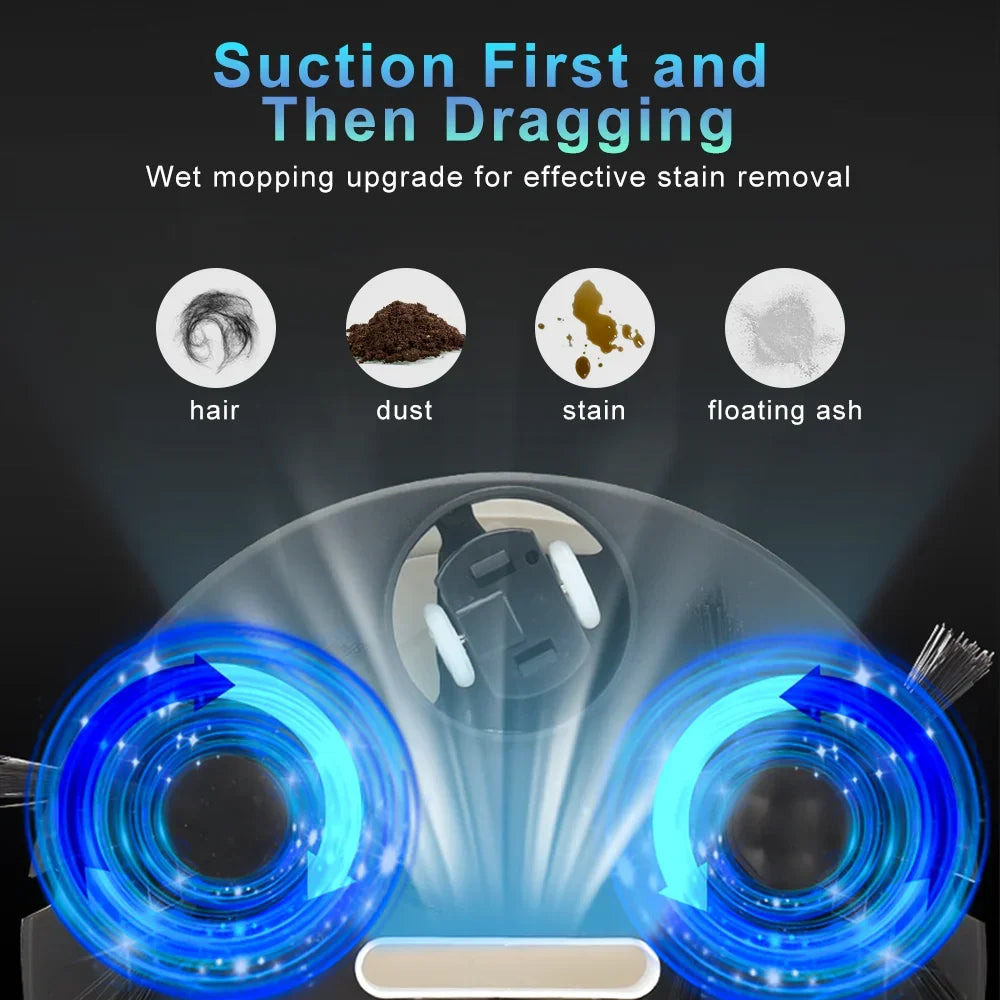 Fully Automatic Sweeping Robot Suction And Sweeping Mop Household Lazy Person Intelligent Three In One Sweeping Machine exovai.com