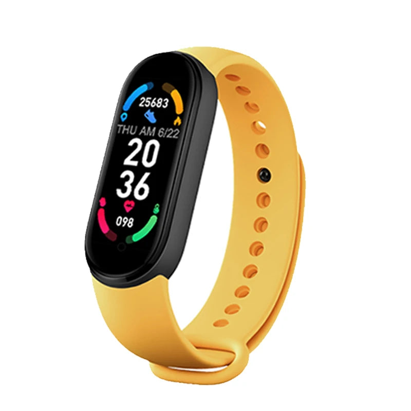 M6 Smart Watch Men Women Fitness Smart Bracelet Sports Band Heart Rate Blood Pressure Monitor Waterproof Multi-function Watches exovai.com