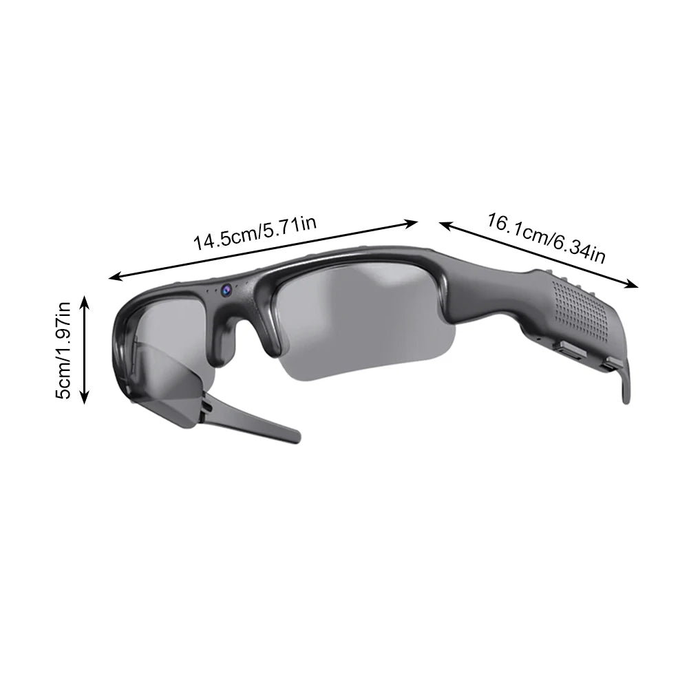 Smart Camera Glasses Video Sunglasses WiFi 1080P HD Video Recording Camera Glasses for Car Cycling Driving Hiking Fishing exovai.com