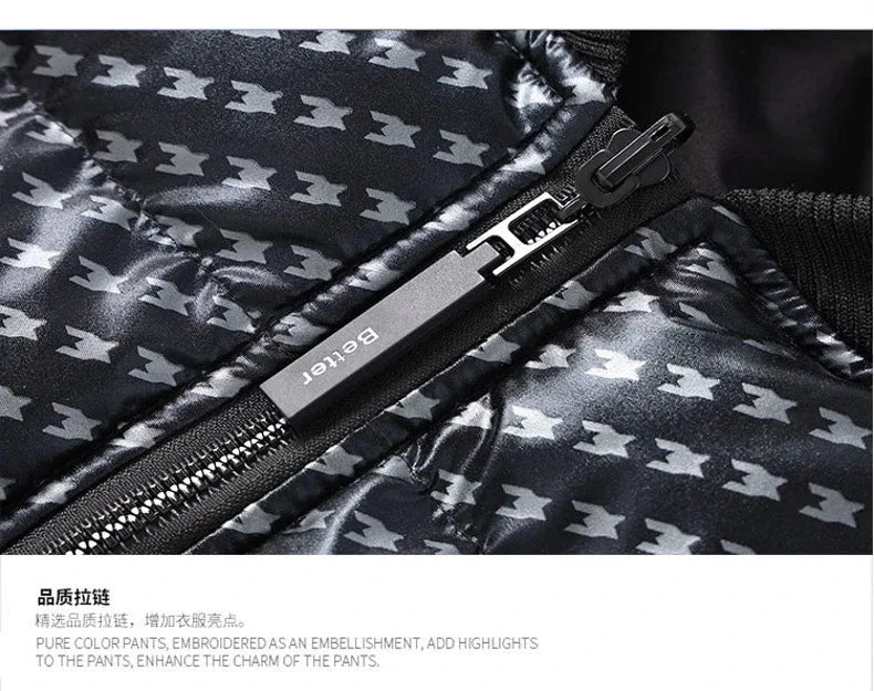 Thickened Warm Men Cotton Parkas Fashion Casual Style Roupas Masculinas Comfortable Wind-Resistant Clothing Quality Zipper Coat exovai.com