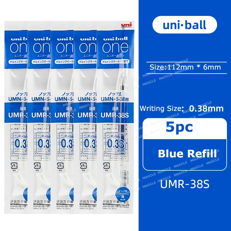 Japanese uni-ball ZENTO Gel Ink Pen Limited Flow Model Metal Push Ultra-Smooth Writing 0.38/0.5mm Signing for Students Business exovai.com