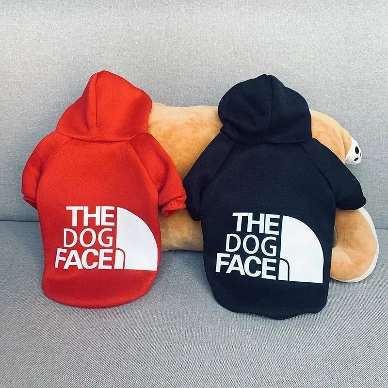 Dog Clothes Hoodies The Dog Face Wind Coat Warm for Small Large Dogs Jacket Sweatshirt French Bulldog Jacket Clothing exovai.com