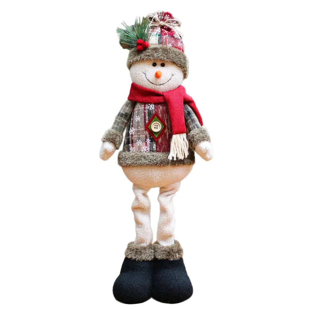 Christmas Decoration Doll Xmas Santa Elk Snowman 18" Soft Flannel Ornaments Home Festive Party Xmas Tree Exquisite Decor Gift exovai.com