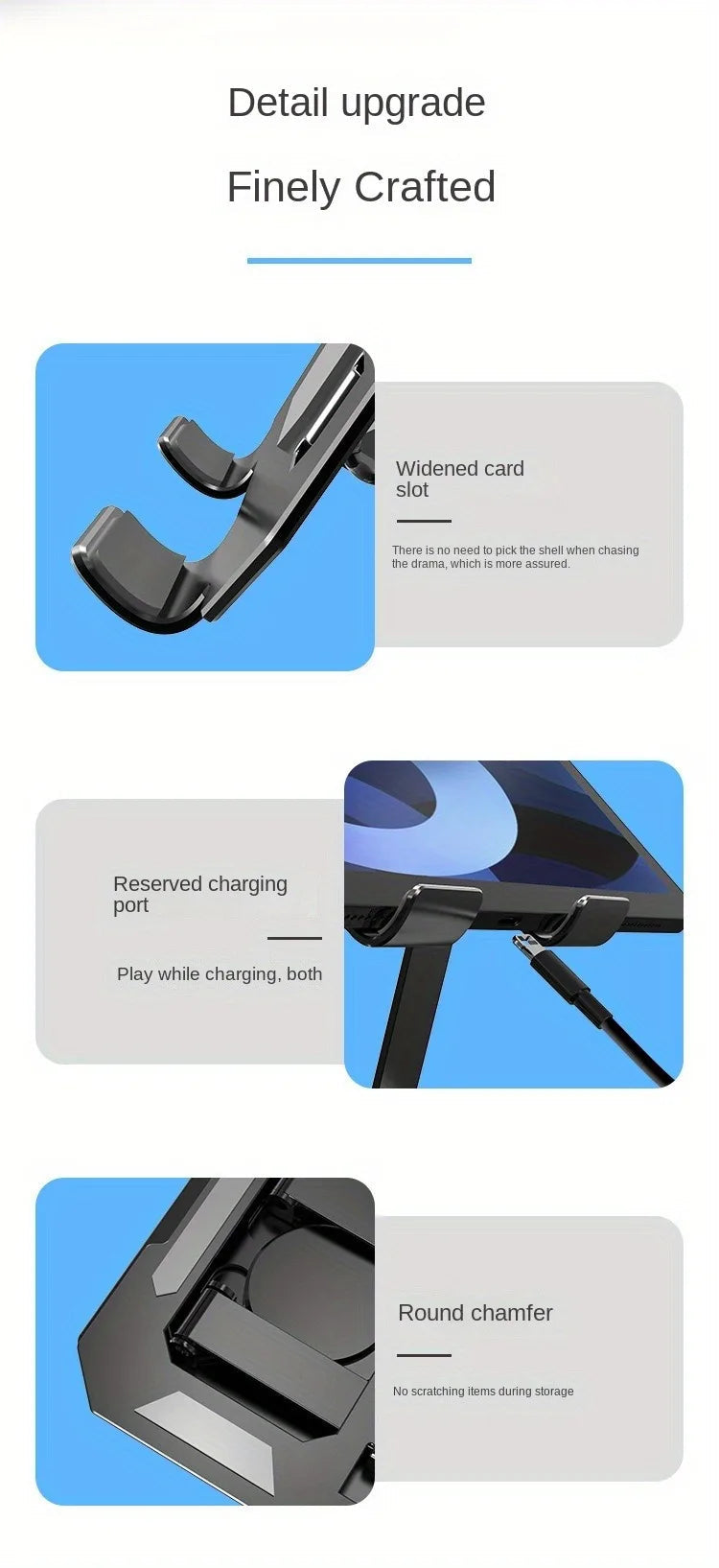 360° Rotatable Tablet Stand Adjustable Foldable Desktop Stand Holder Compatible For Lazy Folding Tablet Stand exovai.com
