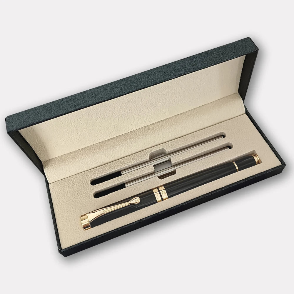 Gift Box Packaging Luxury Custom Gel Metal Pen Stationery Set Text Writing Pretty Office Ballpoint School Supplies 2024 Store exovai.com