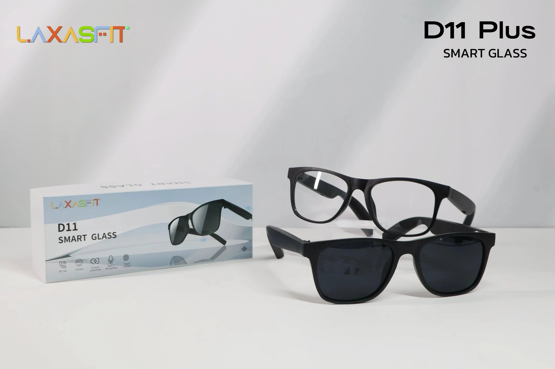 LAXASFIT 2025 New Men's Smart Glasses Women's Bluetooth Glasses Voice Call Control Music UV Polarized Sunglasses exovai.com