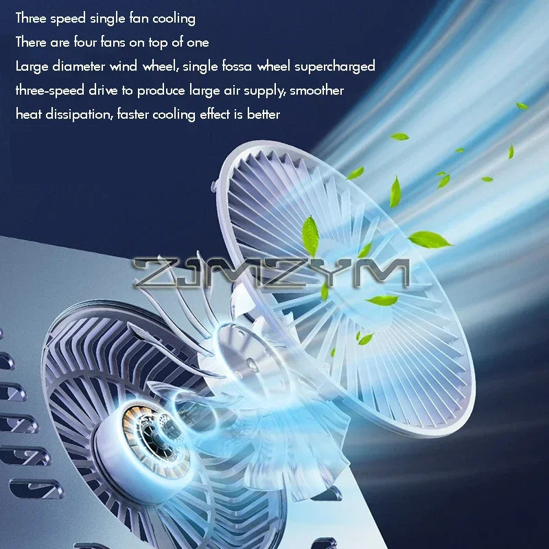 Aluminum Laptop Stand with Cooling Fan Ergonomic Notebook Foldable Cooler Laptop  Adjustable Aluminum Laptop Stand exovai.com