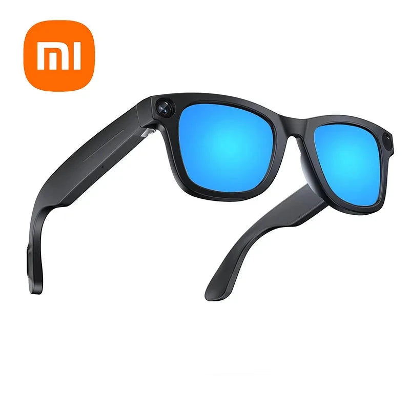 Xiaomi 4k Smart AI Bluetooth Glasses HD 800W pixel Shooting Waterproof Camera Photo Video Voice Call Translation Smart Glasses exovai.com