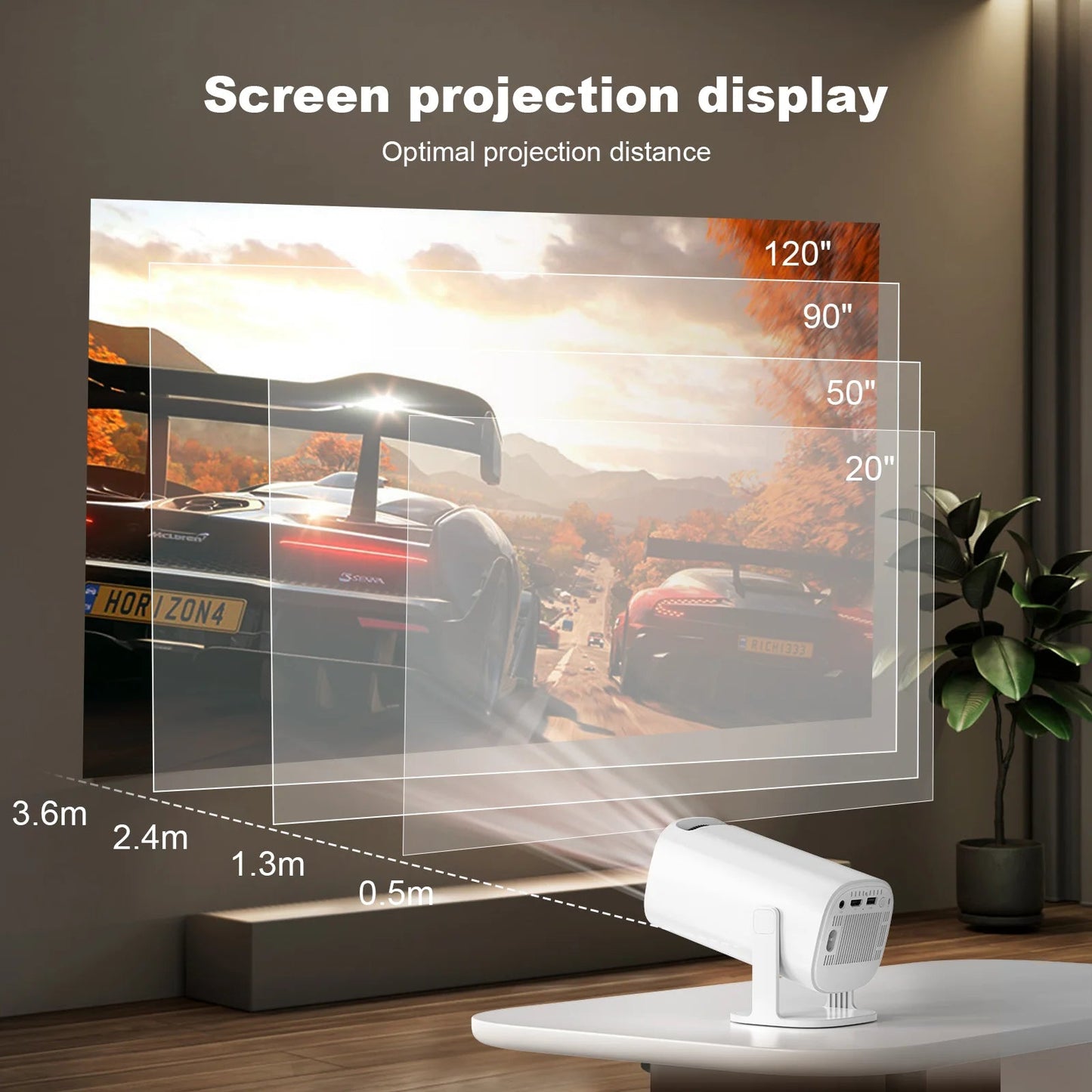 P30 Smart Mini Projector Android 11 WiFi6 Support 4K 1080P BT5.0 Projector 1280*720P Home Cinema Portable Projector exovai.com