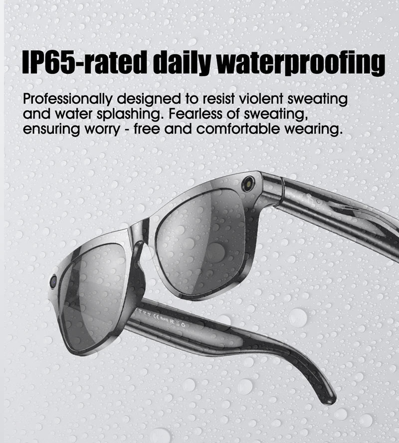 4K AI Smart Photochromic Glasses Multifunction Camera Bluetooth Call Voice Assistant Music Player Translate Glasses For Xiaomi exovai.com