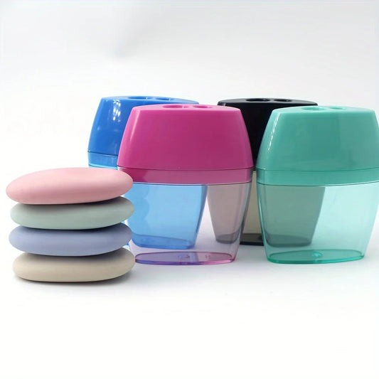 Pencil sharpener and eraser set, a stylish and useful stationery set for students. exovai.com