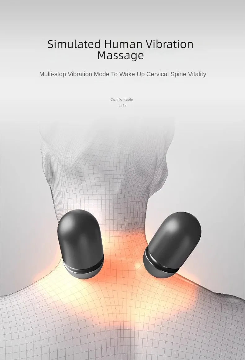 Hot Cervical Pillow Spine Sleeping Neck Massager Spine Non-traction Heating Compress Neck Masajeador Pillow Relaxation Treatment exovai.com